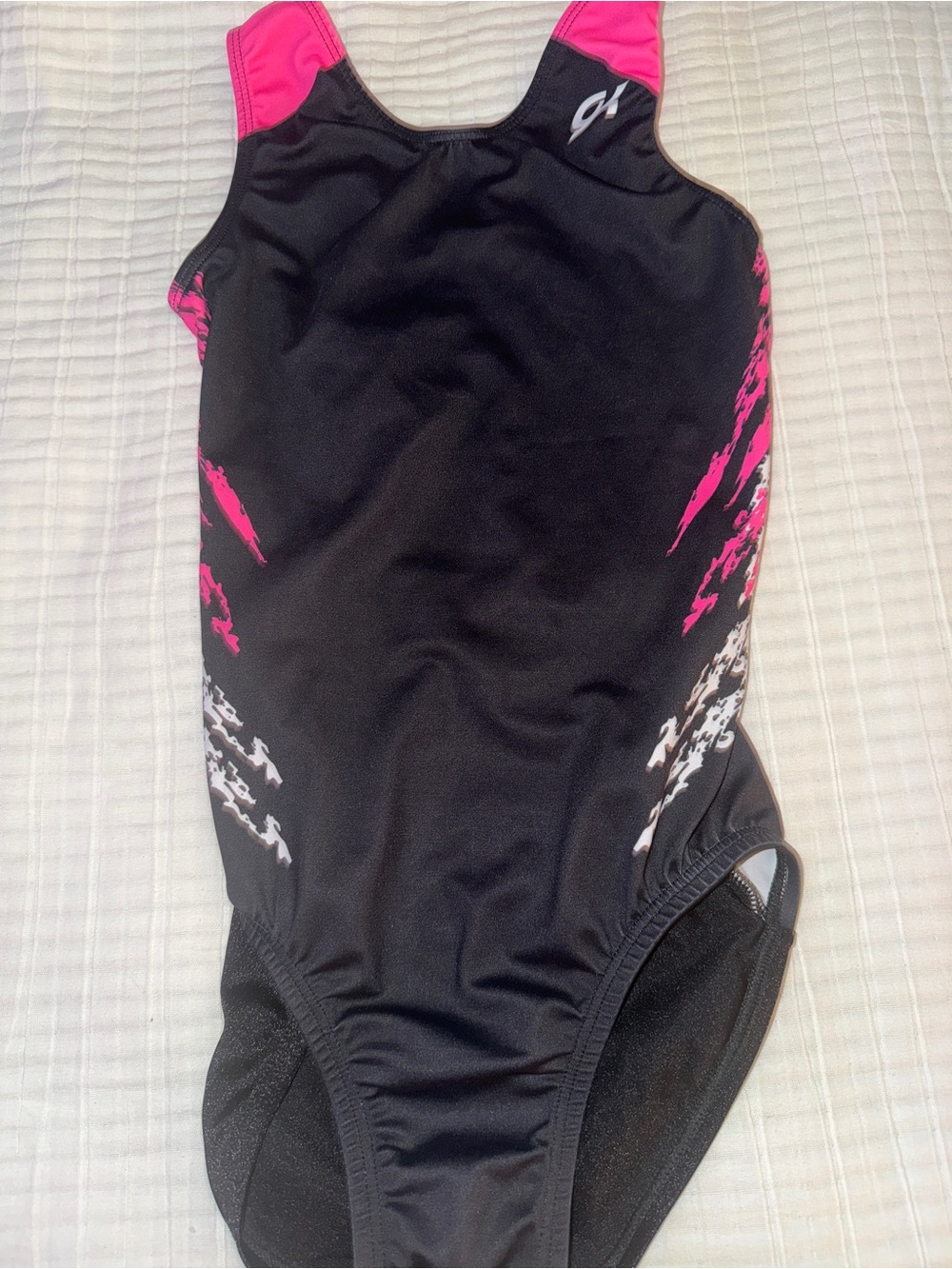 GK Black & Hot Pink Leotard